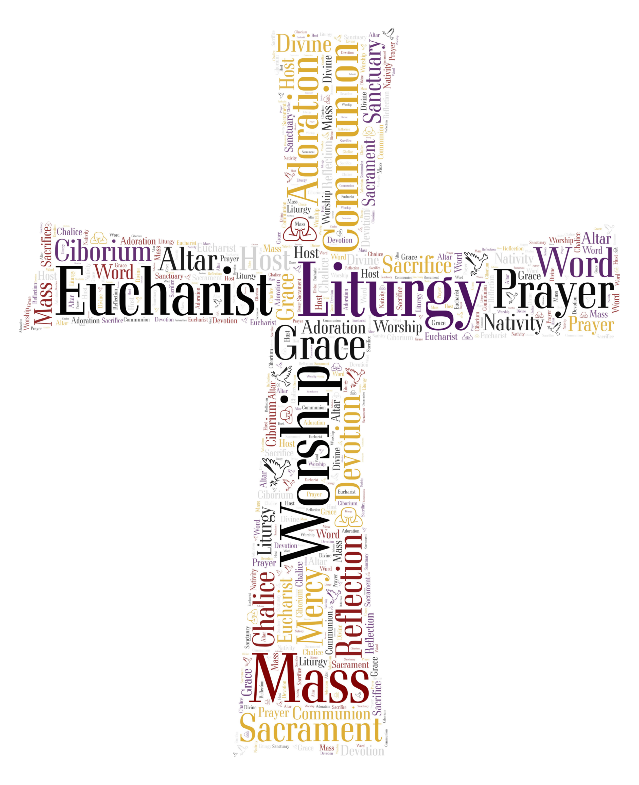 Liturgical Cross - Transparent Background